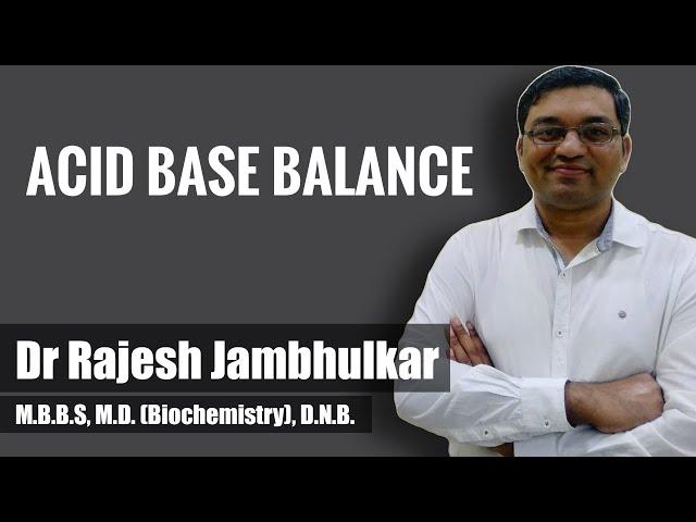 Acid base balance - general concept and mechanism