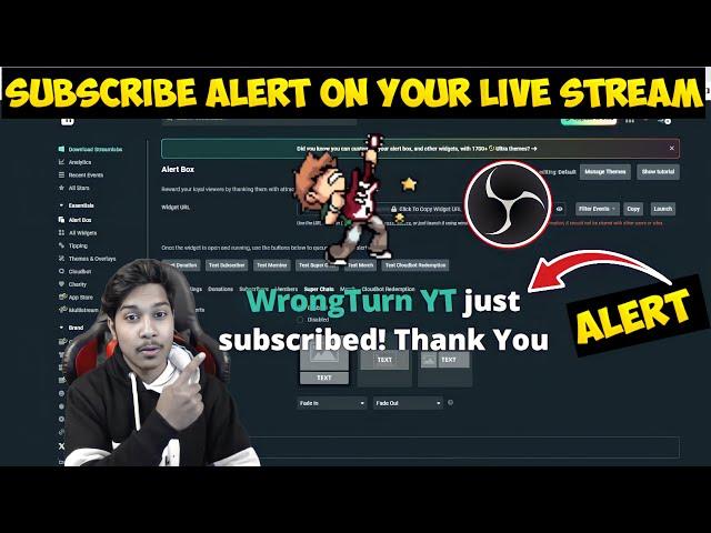 Subscriber Alert Youtube Live Stream Tutorial | Subscriber Alert Obs Studio
