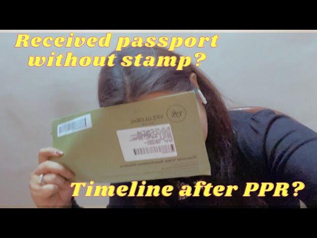 RECEIVED MY PASSPORT WITHOUT STAMP? || STEPS AFTER RECEIVING PPR