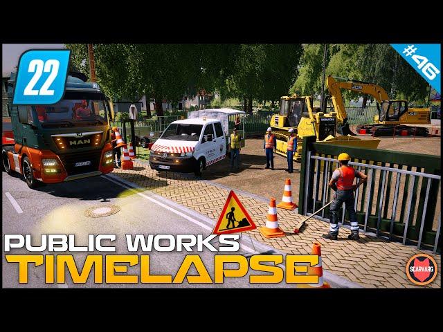  Car Park Demolition Using Komatsu Dozer & JCB Excavator ⭐ FS22 City Public Works Timelapse