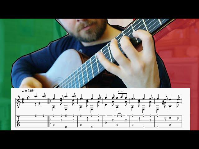 Tarantella Napoletana Solo Guitar with free TABS