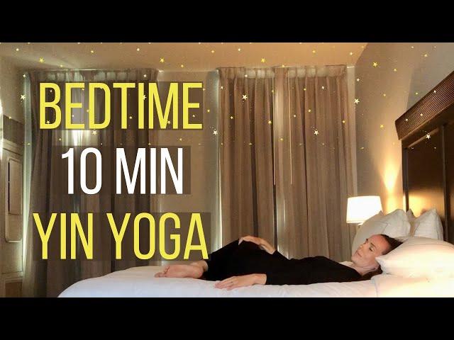 Yin Yoga for Sleep - 10 min Deep Stretches in Bed