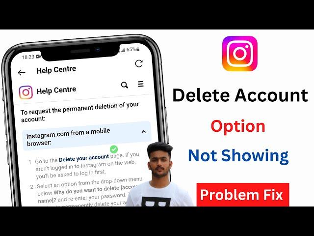 Delete Your Account Ka Option Nahi Aa Raha Hai | Instagram Delete Your Account Option Not Showing