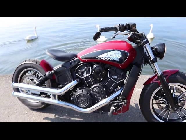 Moore Speed Racing Indian Motorcycle Scout 60 Custom Bobber