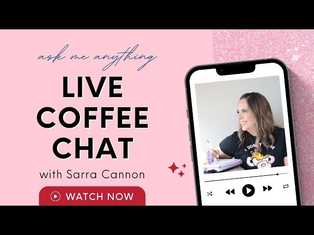 LIVE COFFEE CHAT  go wild, editing my novel, & live Q&A