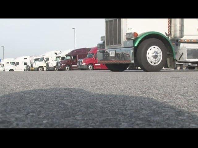 Central Georgia truck drivers protest for better conditions