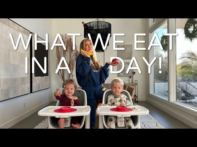 WHAT WE EAT IN A DAY! | Mom of twins