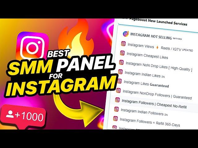 Best SMM PANEL For Instagram in 2024 | Cheapest NonDrop & Fastest SMM Services