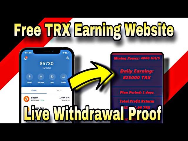 New Free Bitcoin Mining Website 2024 | Free TRX Cloud Mining Website 2024 | Free TRX Withdrawal