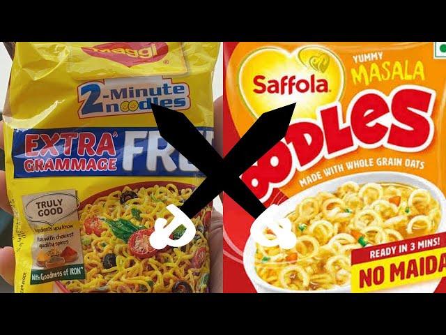 Maggi vs saffola oodles which is better ? | So Saute