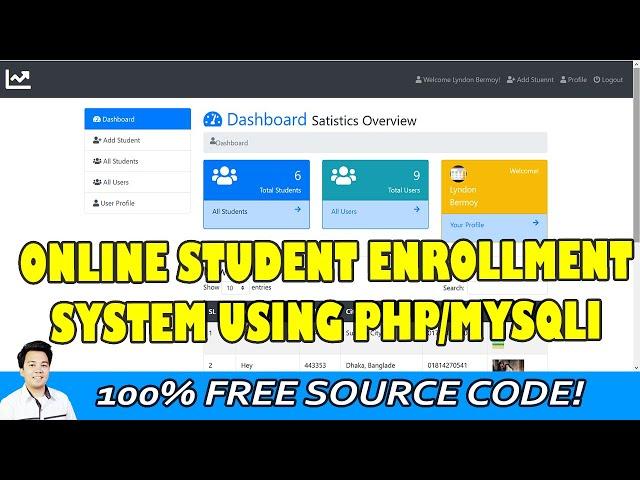 Online Student Enrollment System using PHP/MySQLi  | Free Source Code Download