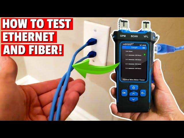 TESTING ETHERNET CABLES IN 2025 - HOW TO | NOFAYA NF-8508 WIRE TESTER