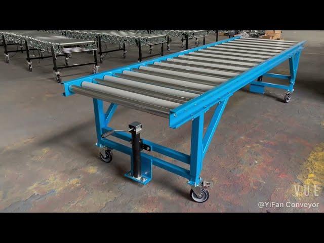 No Power Gravity Roller Conveyor Table with Adjustable Height