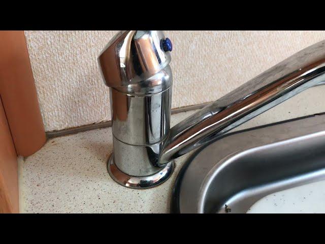 Repairing leaking Caravan or Motorhome tap. Cartridge replacement.