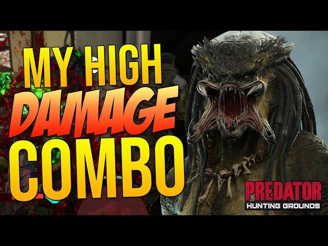 Predator Hunting Grounds MY HIGH DAMAGE COMBO! STEALTH KILLS ON PLAYERS!! (Smart Disc Combo)