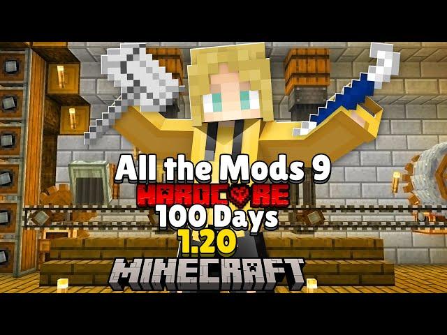 I Survived 100 Days In ALL THE MODS 9 In 1.20 MINECRAFT In HARDCORE