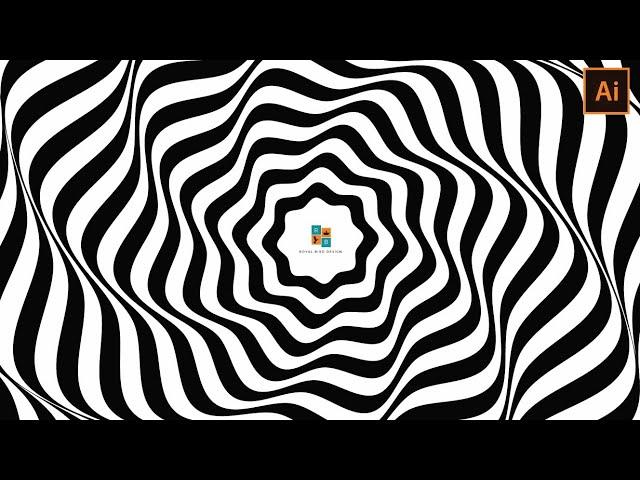 Pattern design | Black and white | Adobe illustrator tutorials | 007