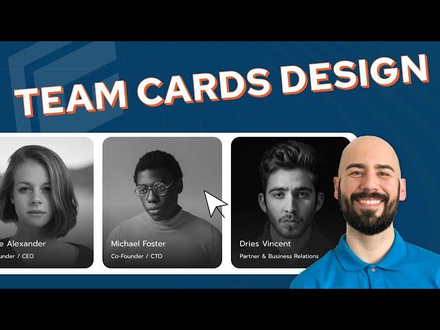 Team Card Design with Cool Hover Effect using GenerateBlocks