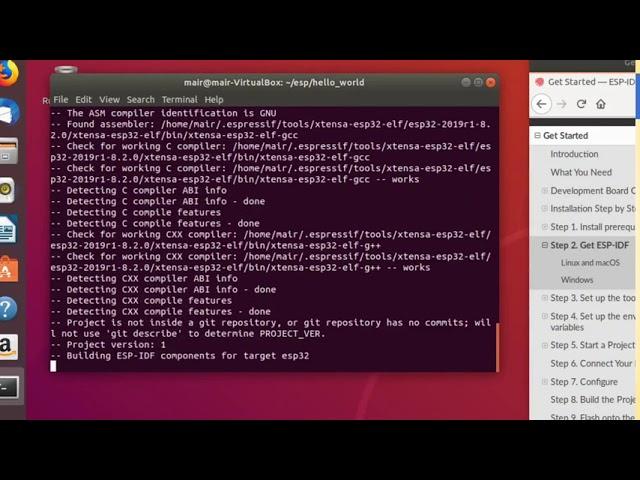 2-3: (Ubuntu) Installing the ESP IDF