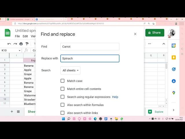 How To Easily Find And Replace Words In Google Sheets