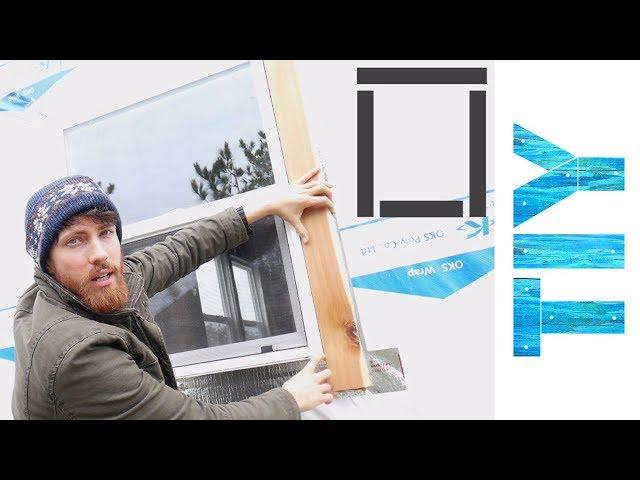 How to Install Wooden Window Trim on a Tiny House