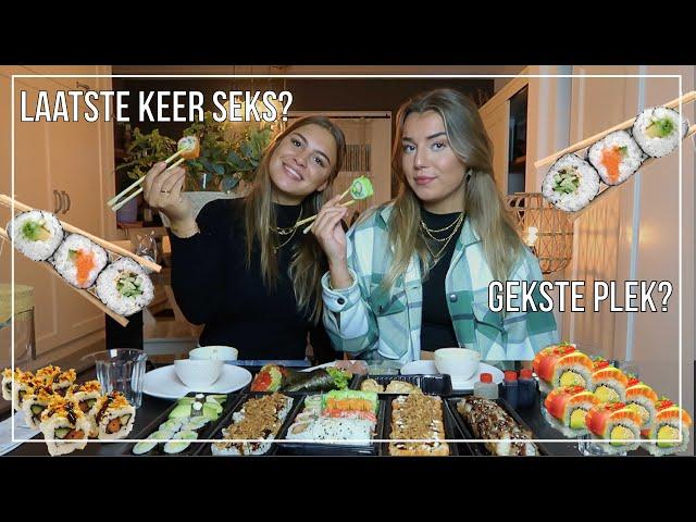 Mega SUSHI Mukbang + JUICY Q&A Met Isabelle | Sara Verwoerd