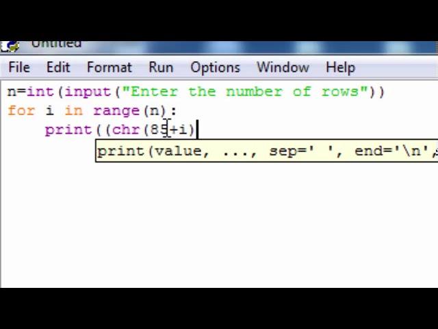 How to print ascii code in python in hindi