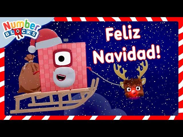 ¡Feliz Navidad de parte de Numberblocks!  | 60 min de Matemáticas para niños | Numberblocks Español