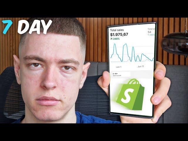 I Tried Shopify Dropshipping For 7 Days (Realistic Results)