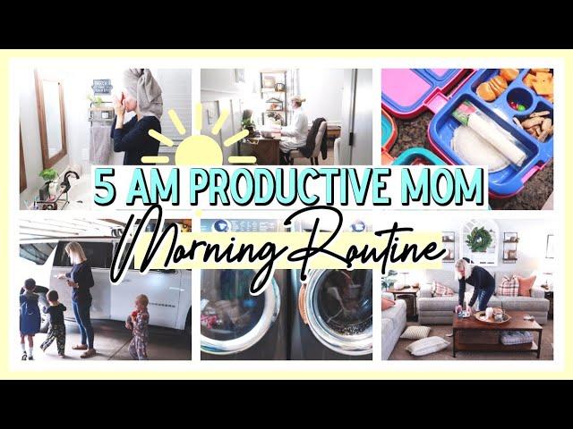 *NEW* 5 AM PRODUCTIVE MOM MORNING ROUTINE 2020! | BACK TO SCHOOL ROUTINE