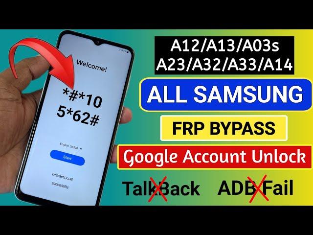 Samsung Frp Bypass 2024 (ADB Enable Failed) Android 13-14 New Security 2024️Frp Lock Removal