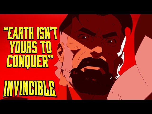 Omni-Man Mercilessly Wipes Out The Flaxans | Invincible | Prime Video