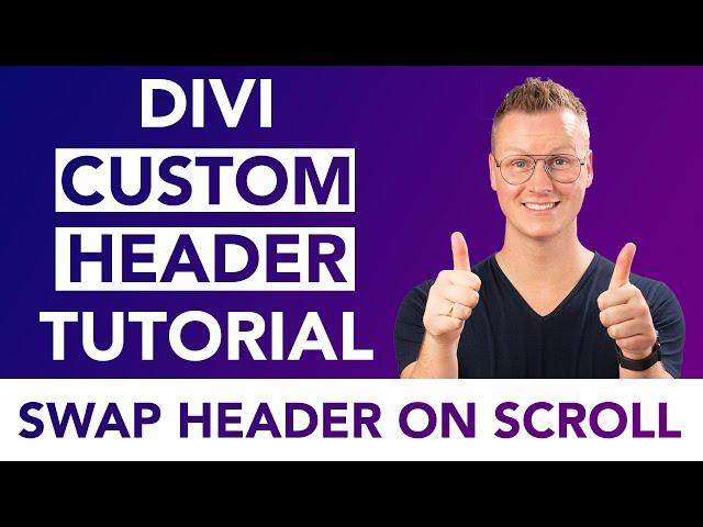 Divi Theme Header Design Tutorial | Create A Custom Header