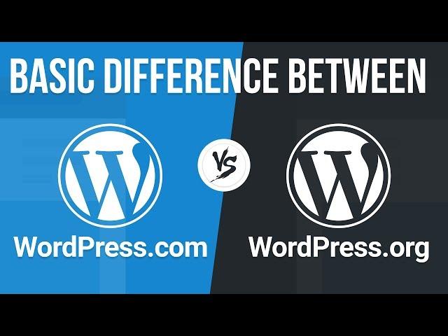 Types of Wordpress  | Wordpress com & Wordpress org differences explained In Hindi