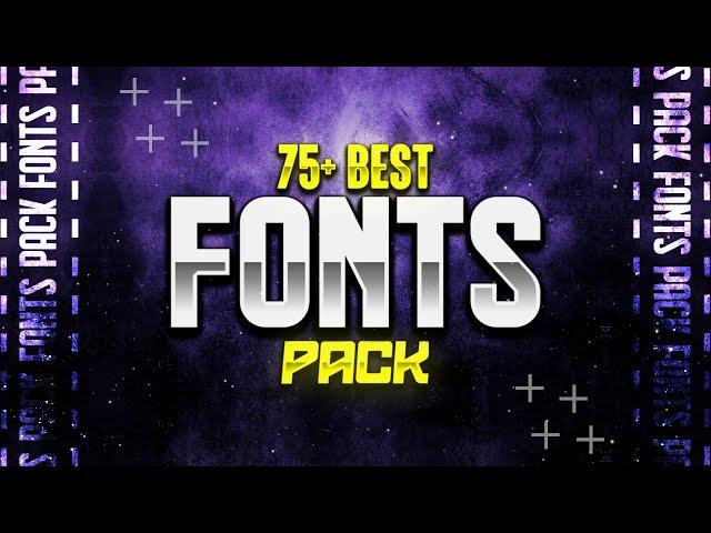 75+ best FONT PACK for GRAPHIC DESIGNERS |  GRAPHILIC | best fonts for pixellab, photoshop, Blender.