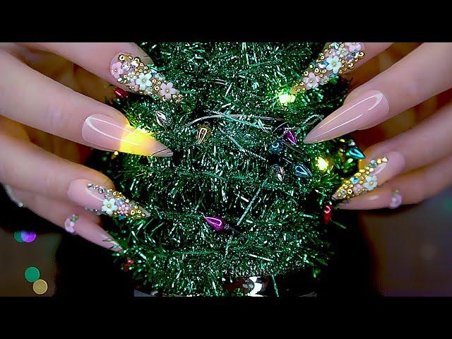 ASMR Tapping & Scratching On Christmas Embellished Mics! ‍ (No Talking)