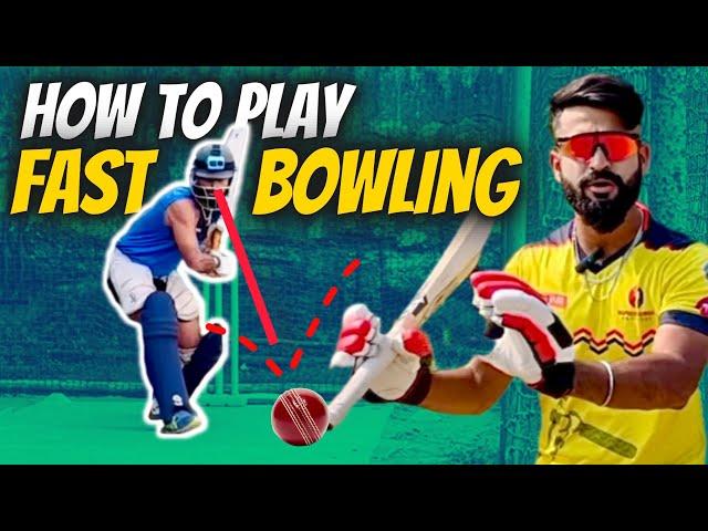 How to Play FAST BOWLING in Cricket : 5 LIFE Changing TIPS by IPL Coach| How to Play PACE Bowling