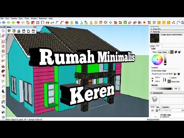 tutorial sketchup•|| Membuat Rumah Minimalis keren