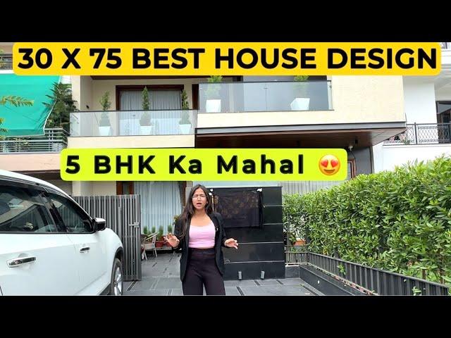 Most Luxurious 250 Yard 5 BHK Modern House Design | House Sale in Panchkula | 30* 75 House Design