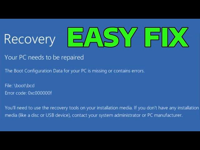 How To Fix 0xc00000f Error Code in Windows 11