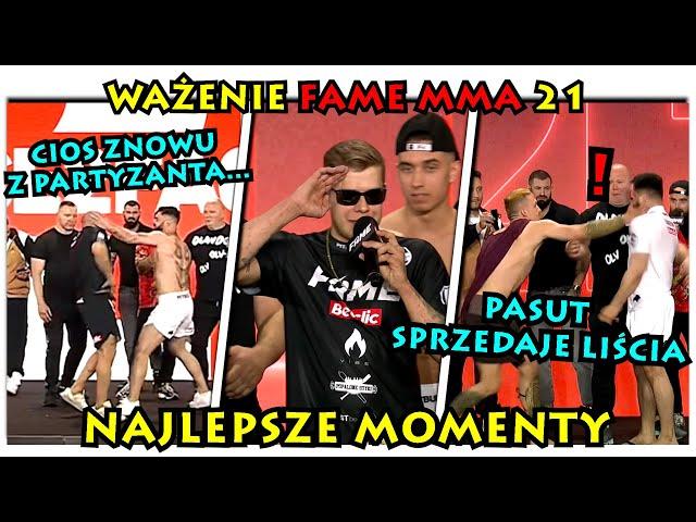 Ważenie FAME MMA 21- NAJLEPSZE MOMENTY/SKRÓT