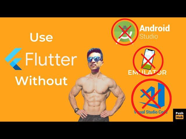 Develop Flutter apps without Android Studio/Visual Studio Code/emulator!!!