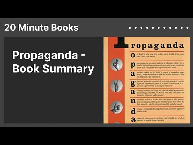 Propaganda - Book Summary