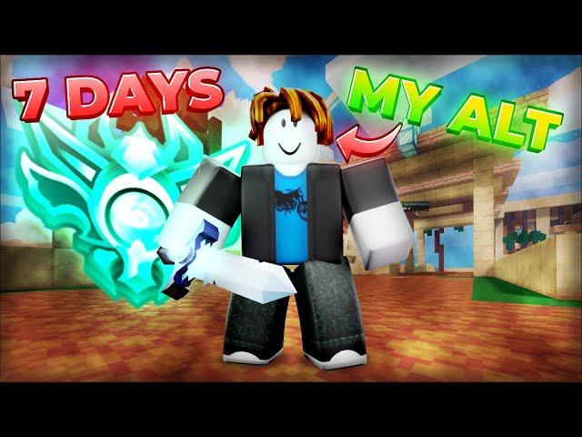 Can I Get PLATINUM On My ALT Before SEASON 12?  (Roblox Bedwars)