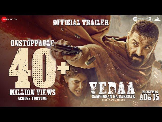 Vedaa - Official Trailer | John Abraham | Sharvari | Abhishek B | Nikkhil A | In Cinemas 15th Aug