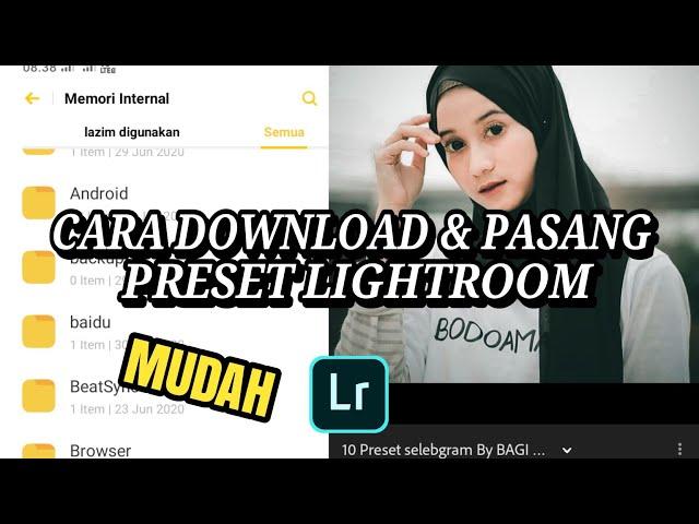 Cara download dan pasang preset lightroom