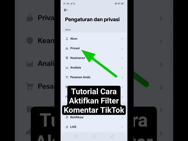 Tutorial Cara Aktifkan Filter Komentar di TikTok #shorts