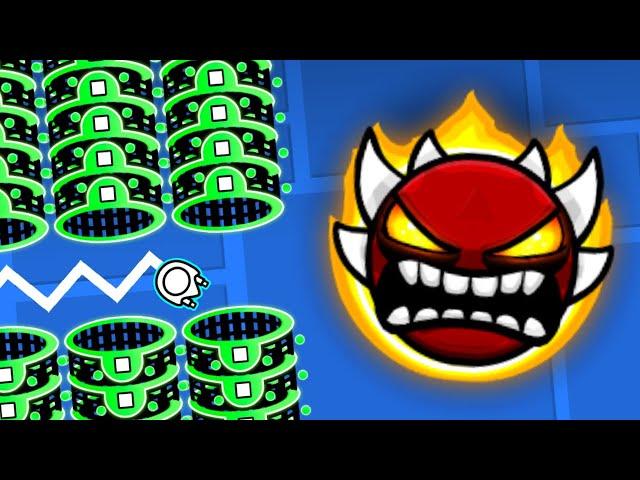 I Made An EXTREME DEMON With Only PORTALS And ORBS | Geometry Dash