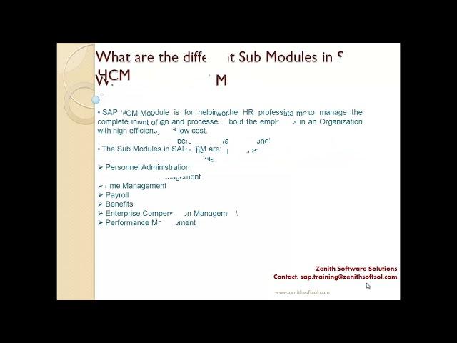 SAP HCM Introduction