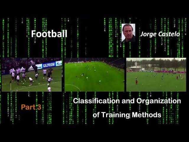 Football. Classification and organization of training methods - Part 3